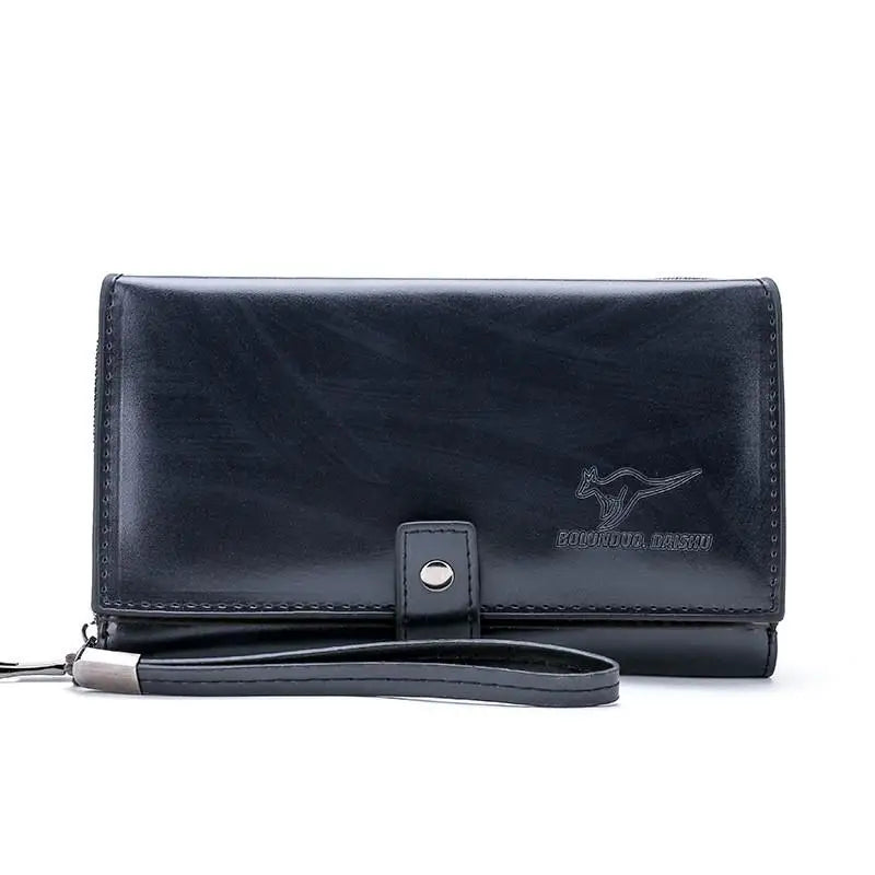 Men Wallet Clutch Bag Cartera Homme Business Long Zipper Coin Purse