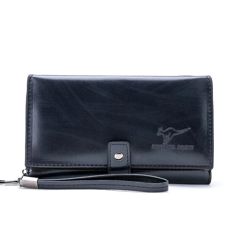 Men Wallet Clutch Bag Cartera Homme Business Long Zipper Coin Purse