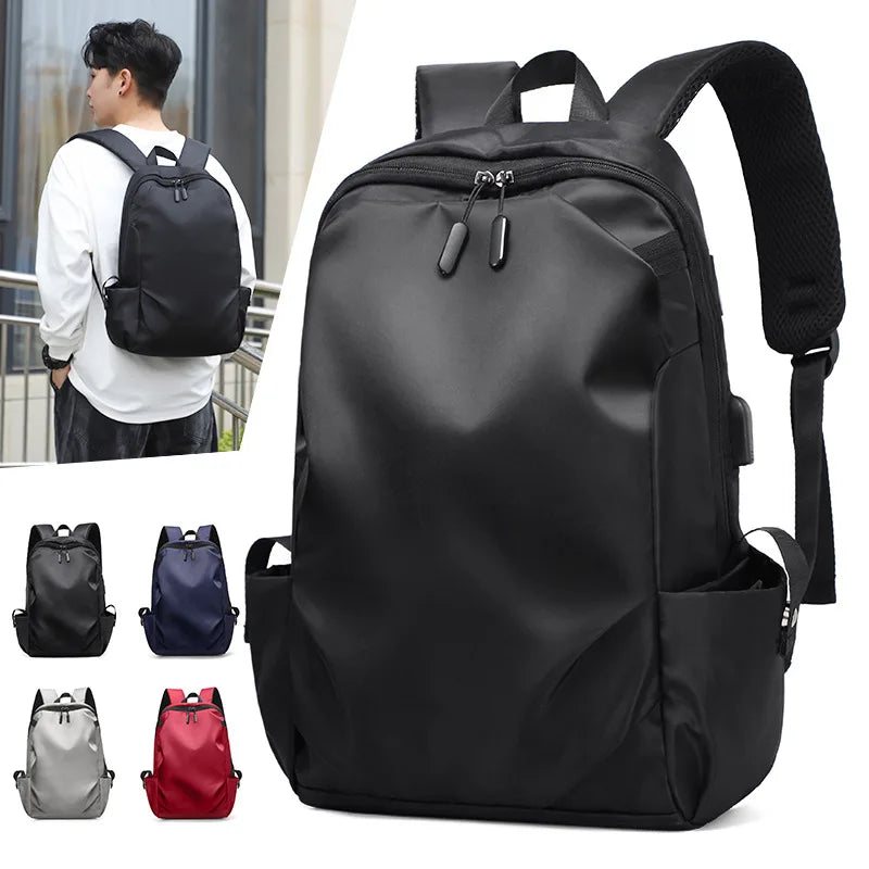 Waterproof Backpack School Bag For Laptop 15.6 USB Charging Business Rucksack
