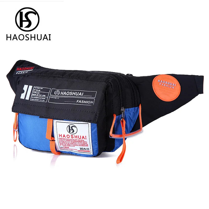 Waterproof Nylon Fanny Pack Waist Bag Hip Bum Belt Messenger Shoulder Pouch