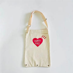 Men Women Heart Canvas Bag