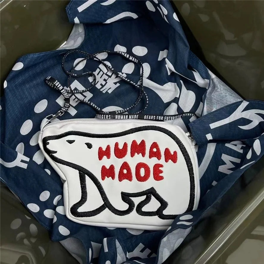 Polar Bear Pattern Messenger Bag