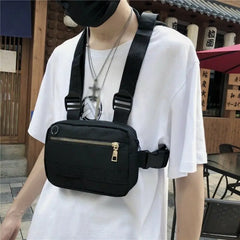 Men Women Chest Bag Hip Hop Streetwear Waist Bag Tactical Chest Bags