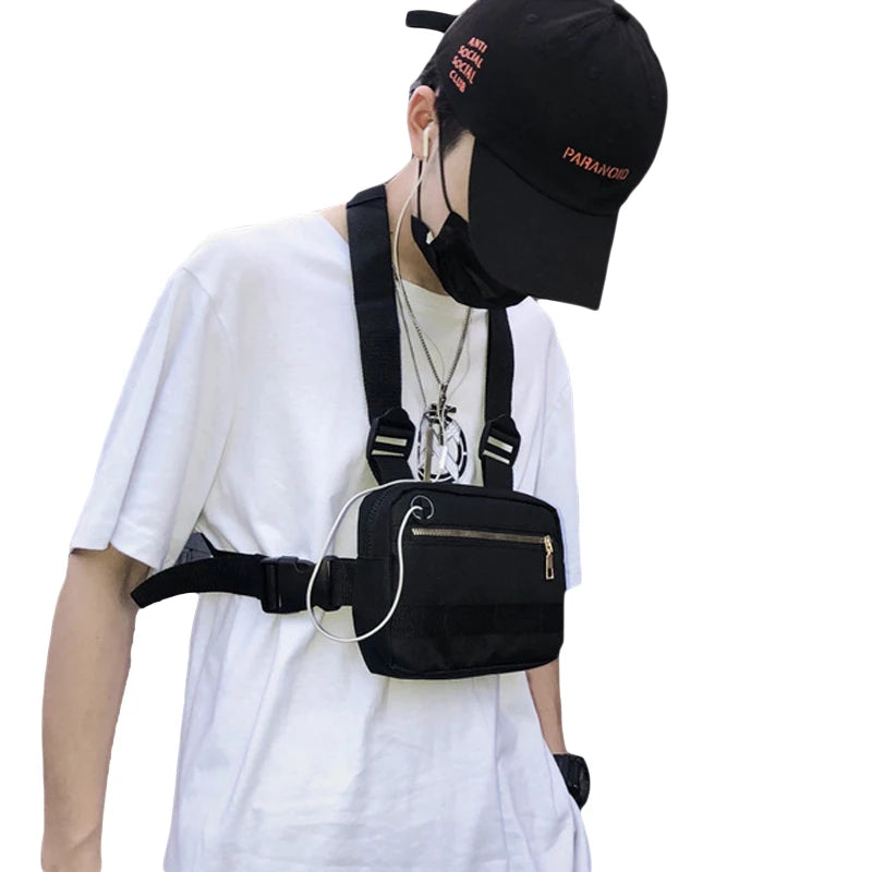 Unisex Chest Rig Tactical Harness Streetwear Waist Pack