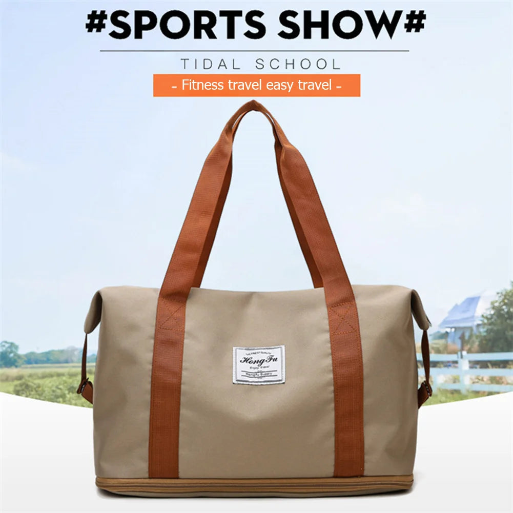 Men Women Fitness Shoulder Bags Large Capacity Gym Bags Ventilation Storage