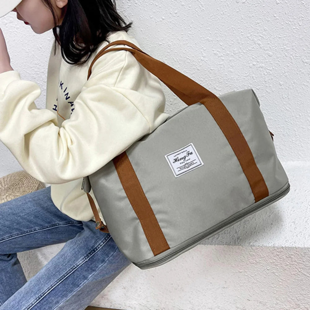 Men Women Fitness Shoulder Bags Large Capacity Gym Bags Ventilation Storage