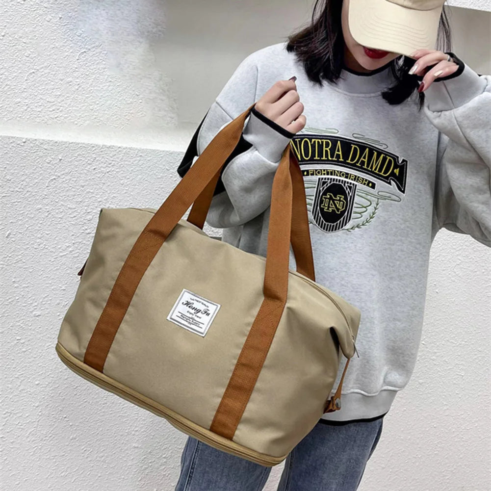 Men Women Fitness Shoulder Bags Large Capacity Gym Bags Ventilation Storage