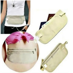 Invisible Travel Waist Pack Money Belt Bag