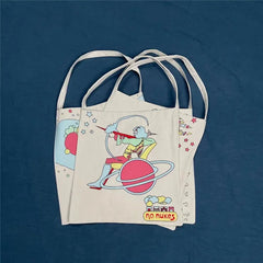 KAPITAL Vintage Canvas Oil Painting Couple Shoulder Bag