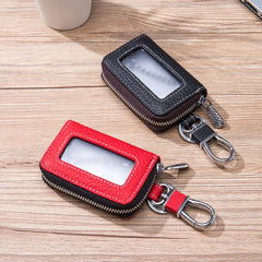 Men Women Key Holder for Car Keys Wallet Pouch Bag Leather Keychain