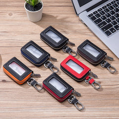 Men Women Key Holder for Car Keys Wallet Pouch Bag Leather Keychain