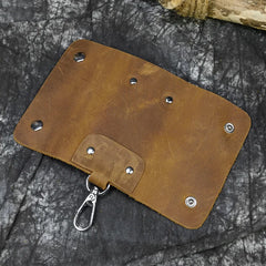 Leather Keycase Key Holder Crazy Horse Leather Wallets For Keys