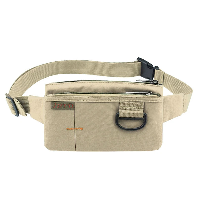Nylon Waterproof Waist Pack 4 Pockets Fanny Pack