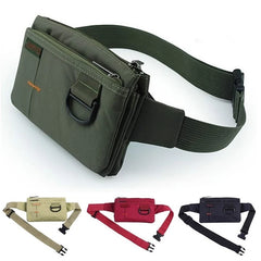 Men Women Nylon 4 Pockets Waterproof Waist Packs Wear Resistant Fanny Pack