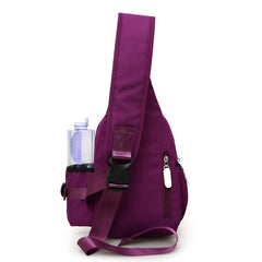 Men Women Nylon Shoulder Bag for Travel Hiking