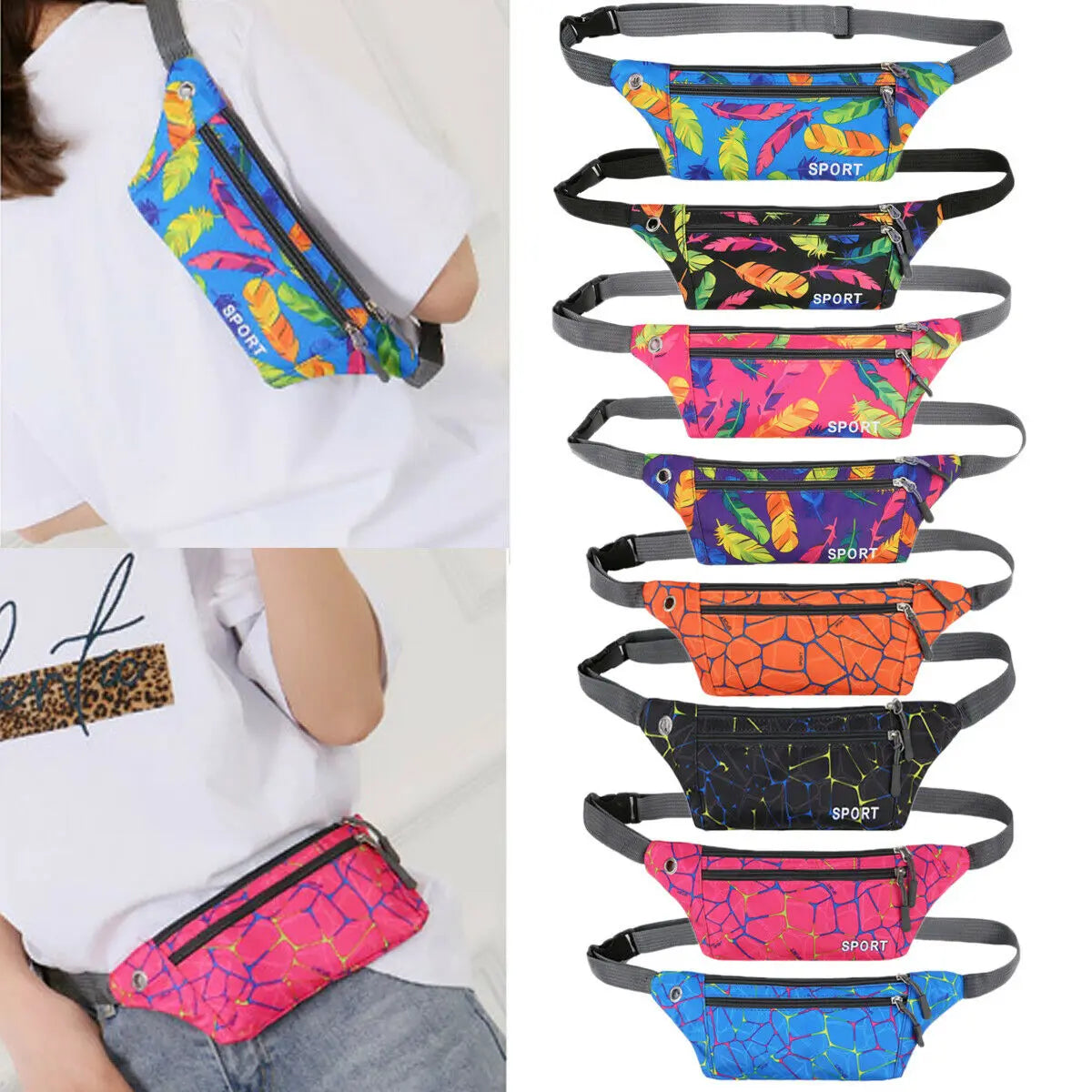 Waterproof Waist Bag Chest Shoulder Pack Outdoor