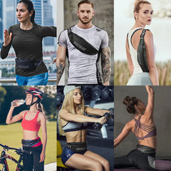 Men Women Waist Bag Sport Bum Chest Pack Travel Fanny Wallet Zip Running Hiking