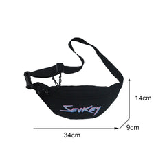 Reflective Waist Bag Fanny Packs Male Chest Bag Crossbody Bag