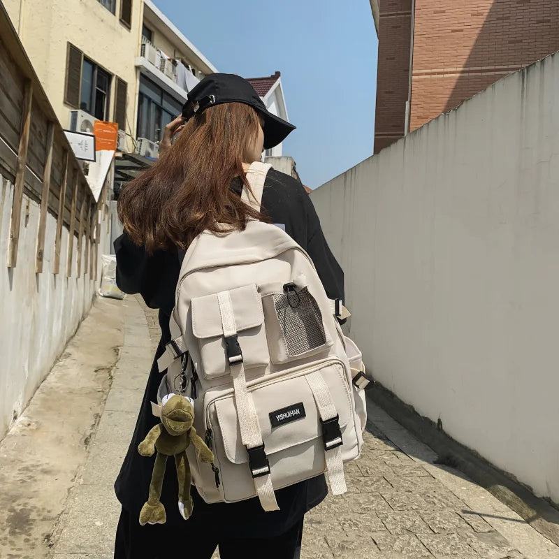 Anti Theft Rucksack Casual Lady Travel Backpack Nylon Bagpack
