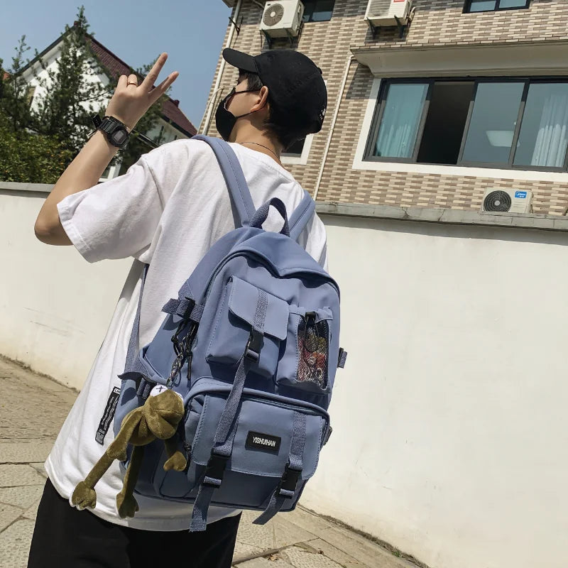 Anti Theft Rucksack Casual Lady Travel Backpack Nylon Bagpack