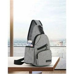 Men Women Shoulder Bag Nylon Sling Bag Chest Pack Crossbody