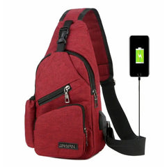 Men Women Shoulder Bag Nylon Sling Bag Chest Pack Crossbody