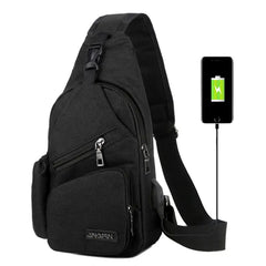 Men Women Shoulder Bag Nylon Sling Bag Chest Pack Crossbody