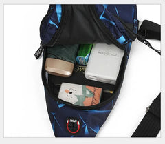 Men Women Shoulder Bag Canvas Sling Crossbody Outdoor Sport Chest Pack