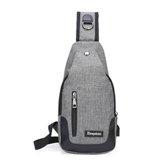 Men Women Solid Chest Bags Daily Shoulder Bags For Phone Laptop Soft