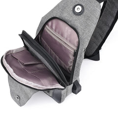 Men Women Solid Chest Bags Daily Shoulder Bags For Phone Laptop Soft