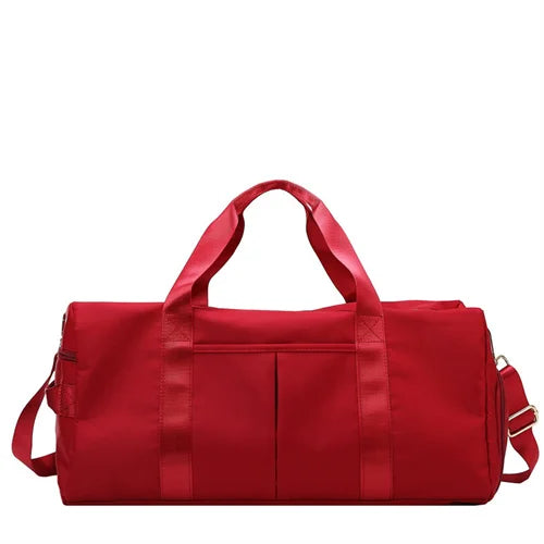 Men Women Gym Bag Waterproof Shoulder Pack Shoes Storage