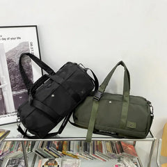 Men Women Travel Bag Fitness Handbag Nylon Shoulder Bag Business Large Tote