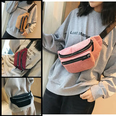 Men Women Waist Bag Fanny Pack Running Zip Belt Money Pouch