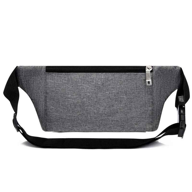 Men Women Waist Bag Pack Purse Casual Large Phone Belt Bag Pouch Canvas