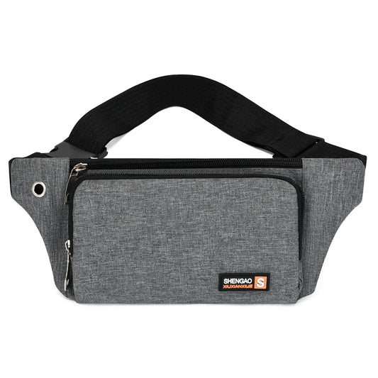 Men Women Waist Bag Pack Purse Casual Large Phone Belt Bag Pouch Canvas