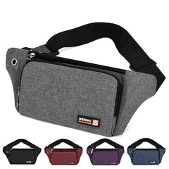 Men Women Waist Bag Pack Purse Casual Large Phone Belt Bag Pouch Canvas