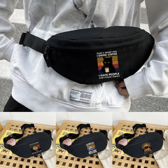 Men Women Waist Bag Pack Purse Casual Large Phone Belt Bag Pouch Print