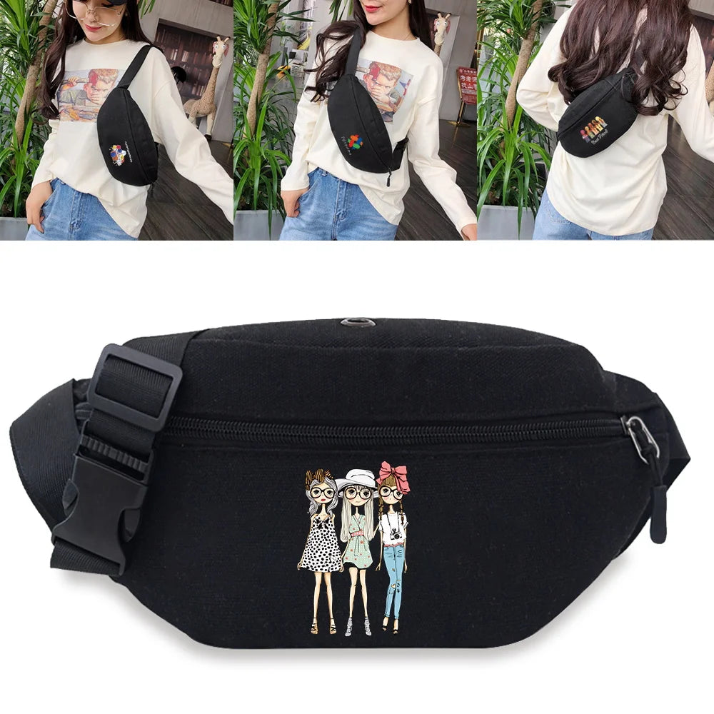 Waist Bag Pack Wallet Purse Casual Phone Belt Bag Pouch Print Travel