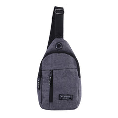 Men Women Canvas Chest Bag Small Crossbody Bags Hip Hop Streetwear Fanny Pack