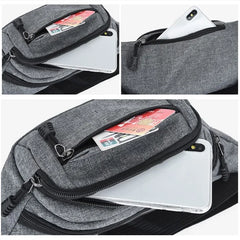 Casual Large Capacity Phone Belt Bag Pouch Canvas Travel Hip Bags