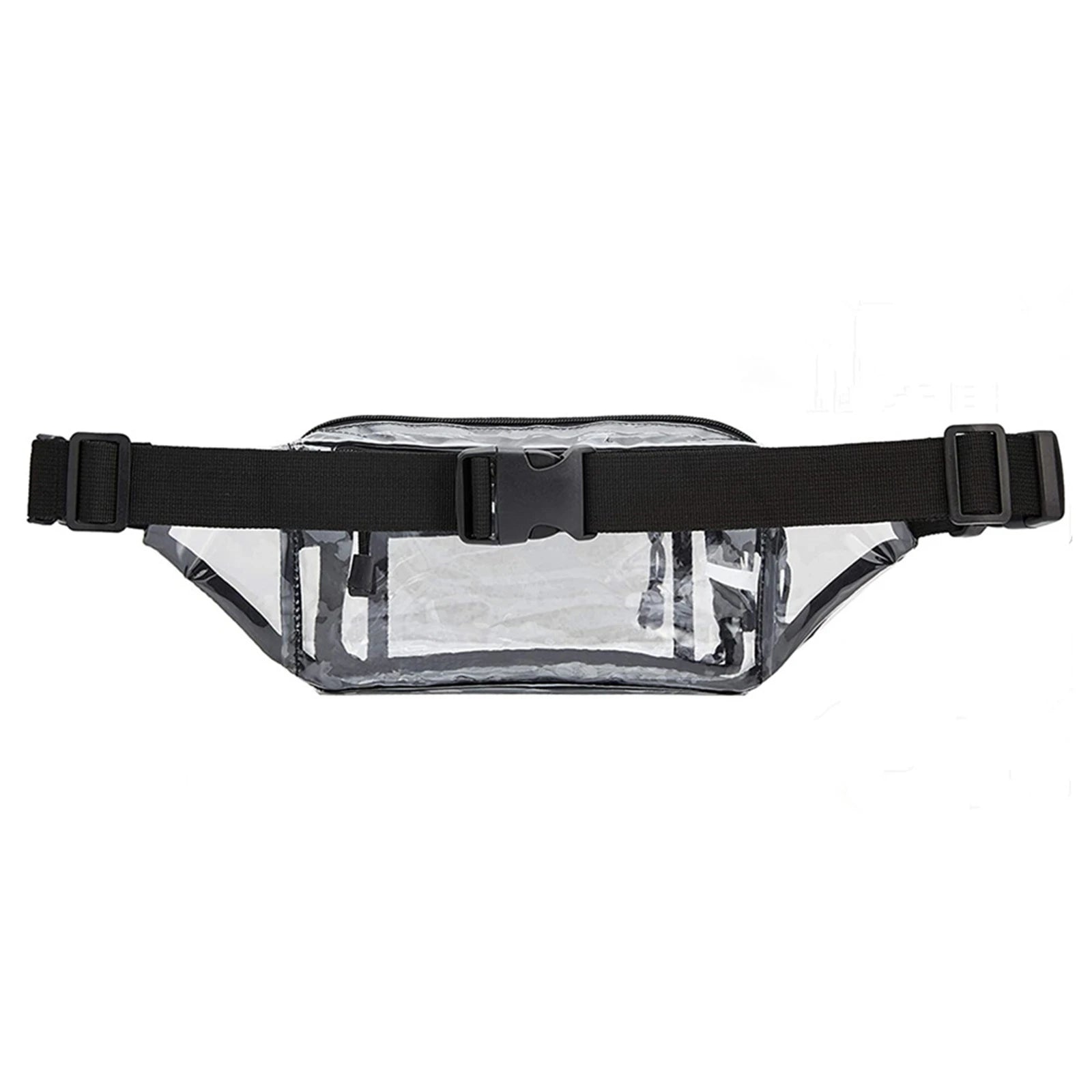 Waterproof Transparent Waist Pack with Zipper Closure