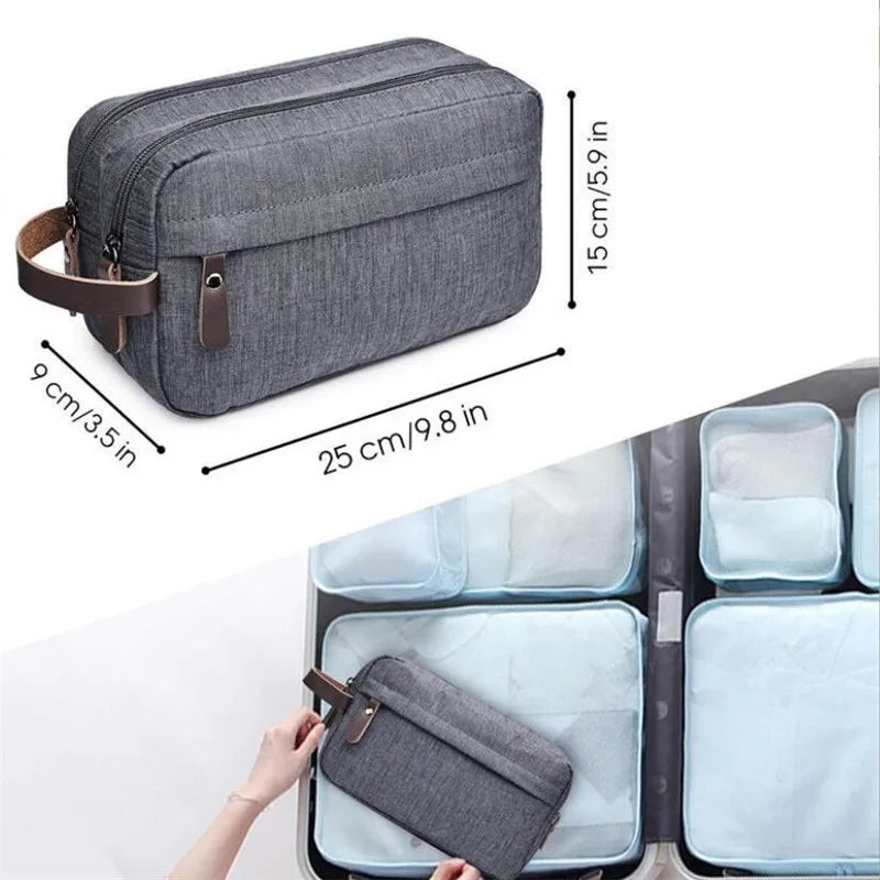 Men Women Wash Cosmetic Bag Travel Waterproof Portable Toiletries Organizer
