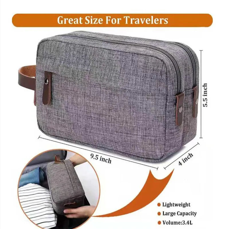 Men Women Wash Cosmetic Bag Travel Waterproof Portable Toiletries Organizer