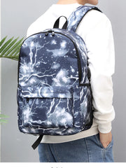Men Women Lightning Backpack Leisure Female Sports Backpack
