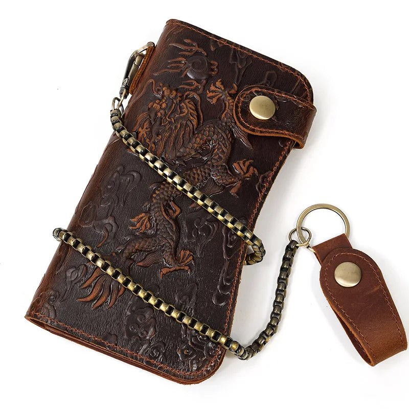 Men Women Leather Clutch Wallet Business Portomonee Purse