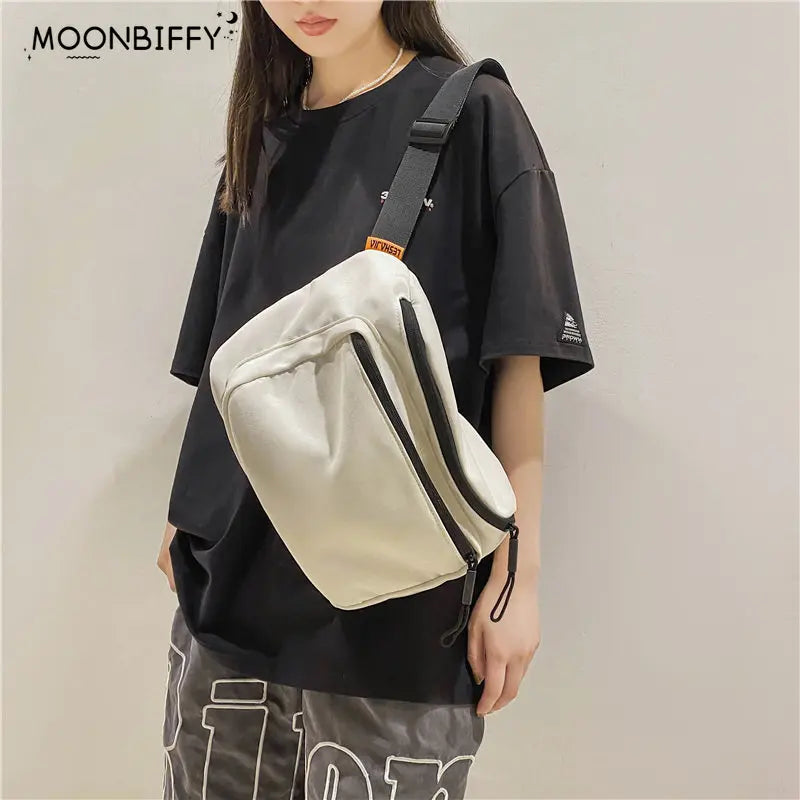 Unisex Hip Hop Waist Bag Shoulder Crossbody Bag Chest Bag