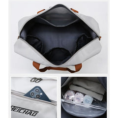 Travel Bag with Shoe Compartment Sport Tote Handbag Large Capacity Weekender