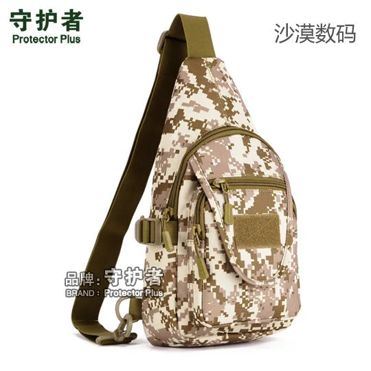 Men Women Chest Pack Shoulder Bag Travel Bag Camouflage Wave Packet A3190