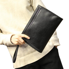 Men Business Clutch Bag PU Leather Envelope Handbag Briefcase