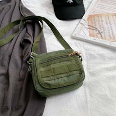 Unisex Small Messenger Bag Oxford Cloth Shoulder Crossbody Bag for Mobile Phone